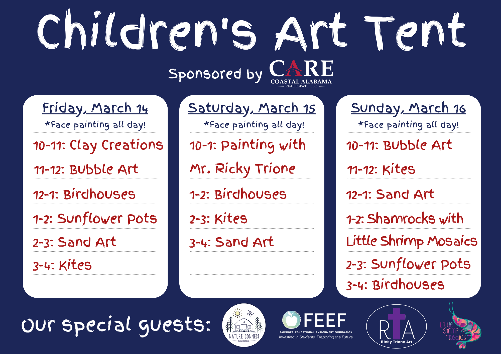 2025 kids tent schedule